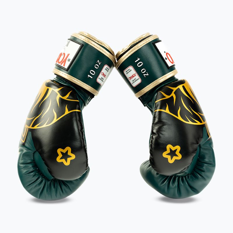 Boxerské rukavice YOKKAO Original Boxing Gloves forest green 6