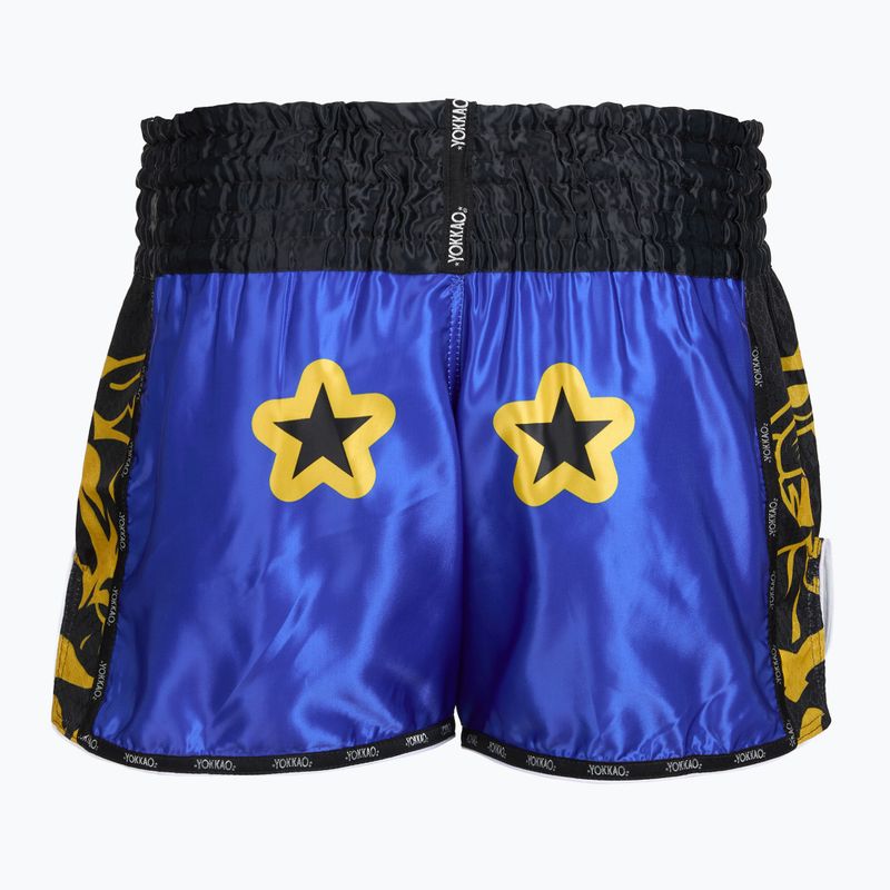 Pánske tréningové šortky YOKKAO Original Muay Thai electric blue 2