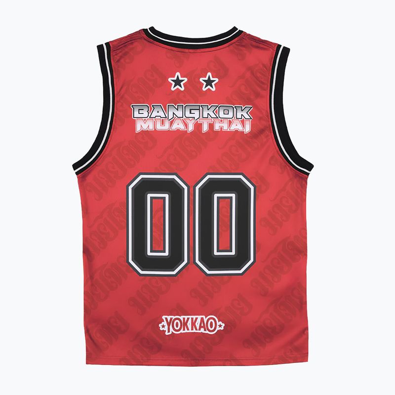 Pánske tréningové tričko YOKKAO Basket Bridge Tank Top red 2