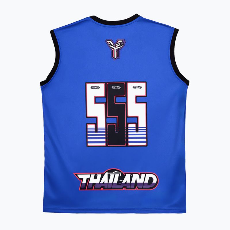 Pánske tréningové tričko YOKKAO Tiger Workout Tank Top blue 2
