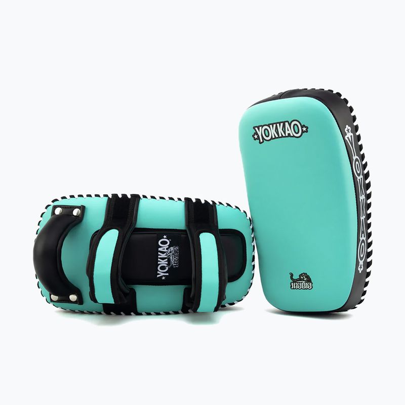 Boxovacie lapy YOKKAO Freestyle Kicking Pads 2 pcs tiffany/black 2