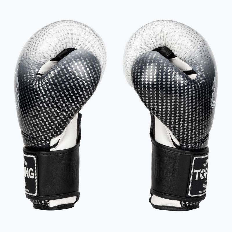 Boxerské rukavice Top King Muay Thai Super Star Air strieborné 3