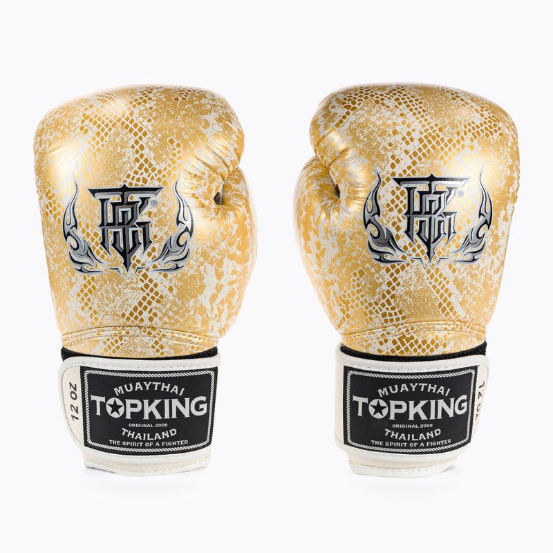 Boxerské rukavice Top King Muay Thai Super Star "Air" biele TKBGSS