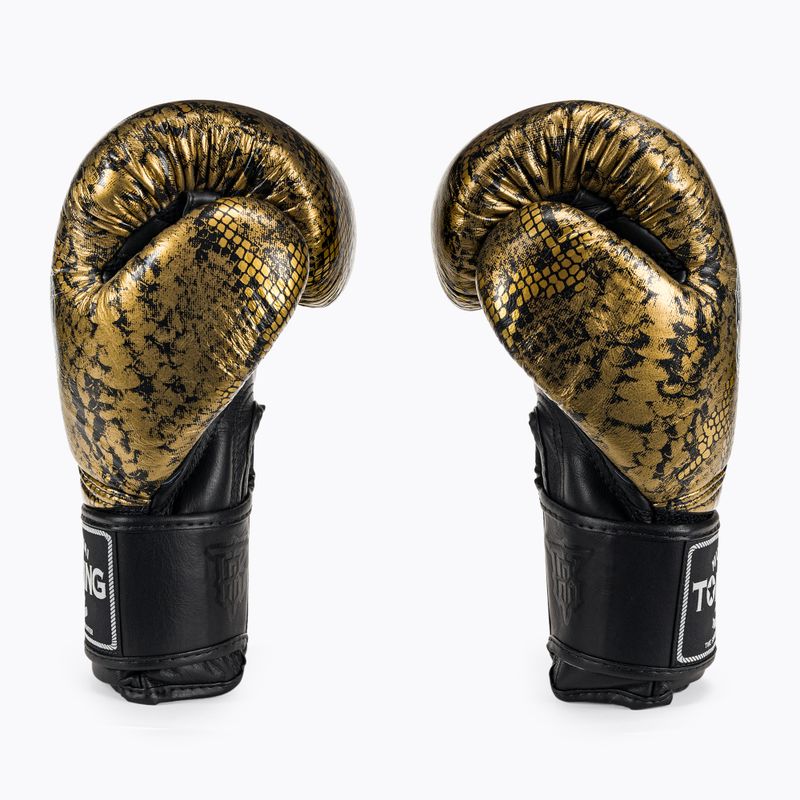 Boxerské rukavice Top King Muay Thai Super Star Air Snake black/gold 3