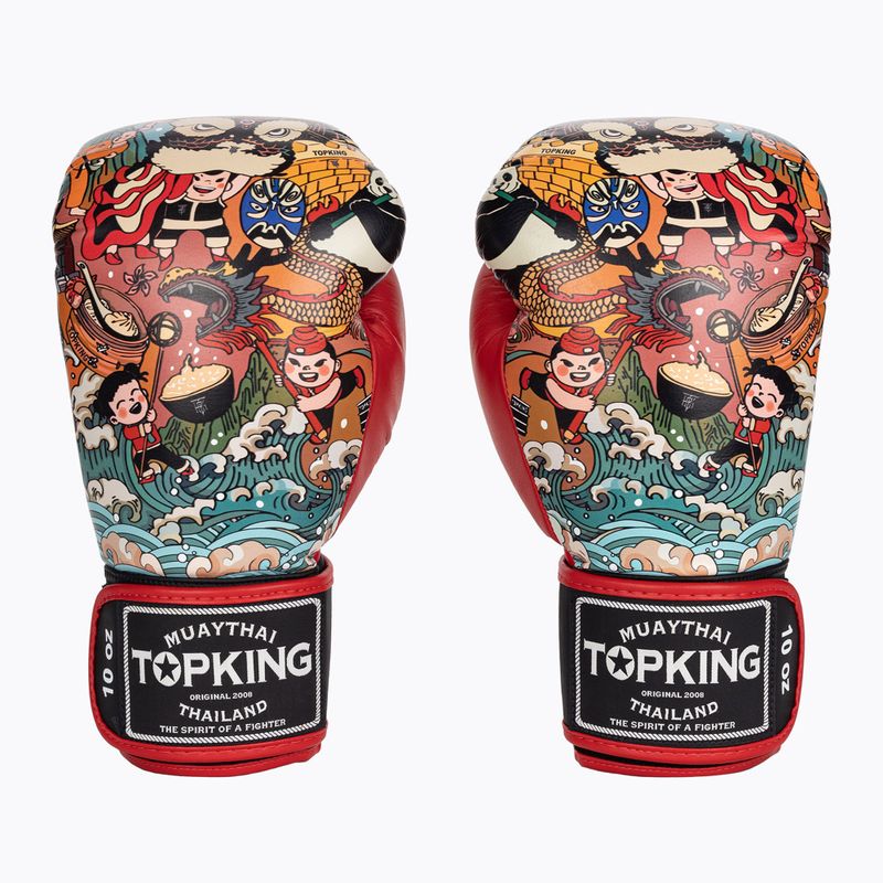 Boxerské rukavice Top King Boxing Culture black/red TKBGCT-SL-2C3 2