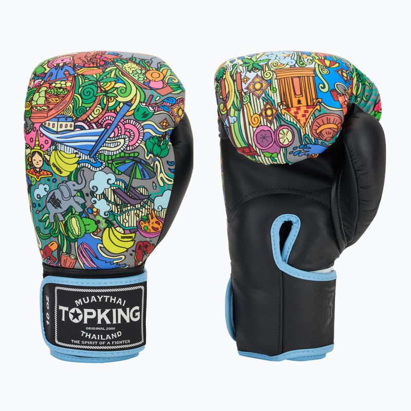 Boxerské rukavice Top King Boxing Culture black TKBGCT-TH-SL-BK