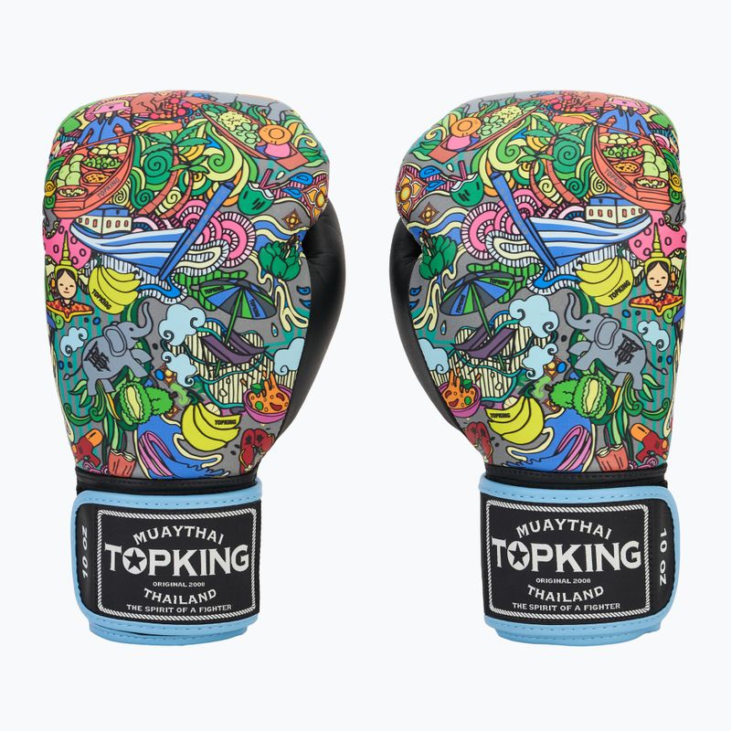 Boxerské rukavice Top King Boxing Culture black TKBGCT-TH-SL-BK 2