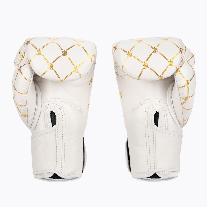 Boxerské rukavice Top King Boxing Chain white/gold 2