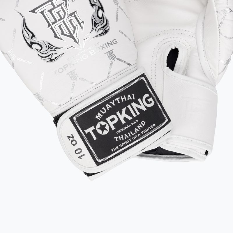 Boxerské rukavice Top King Boxing Chain white/silver 5