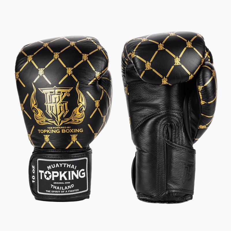 Boxerské rukavice Top King Boxing Chain black/gold