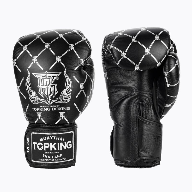 Boxerské rukavice Top King Boxing Chain black/silver