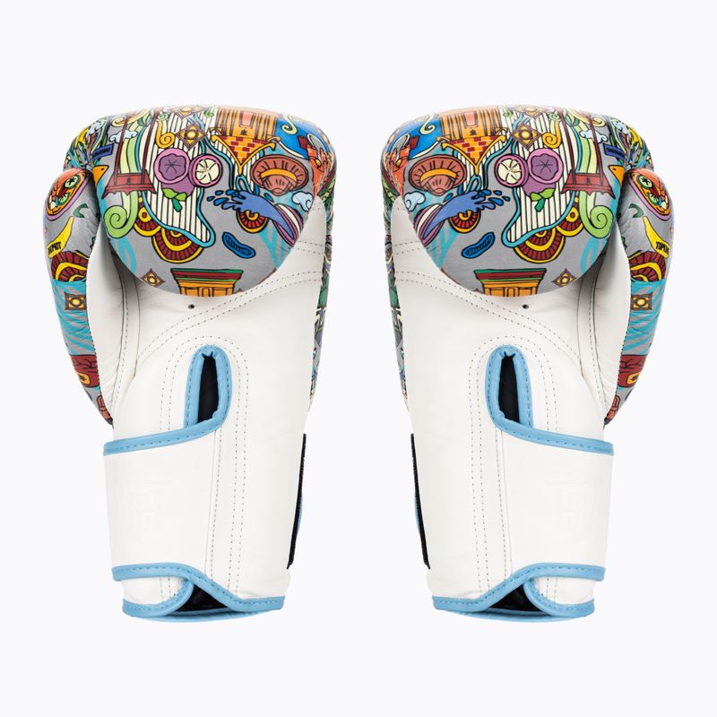 Boxerské rukavice Top King Boxing Culture white/blue 2