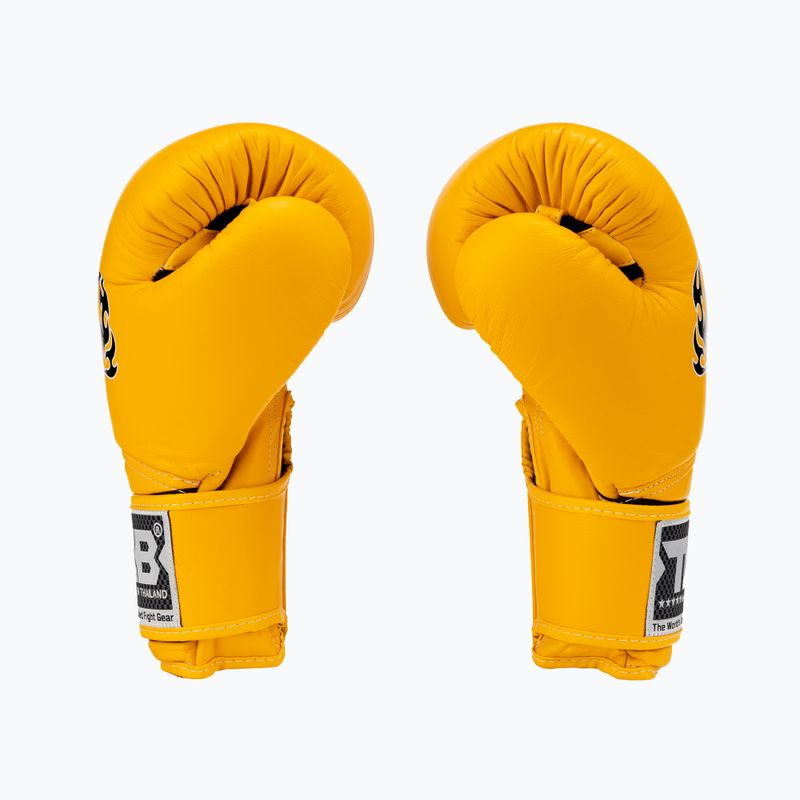 Top King Muay Thai Super Air žlté boxerské rukavice TKBGSA-YW 4