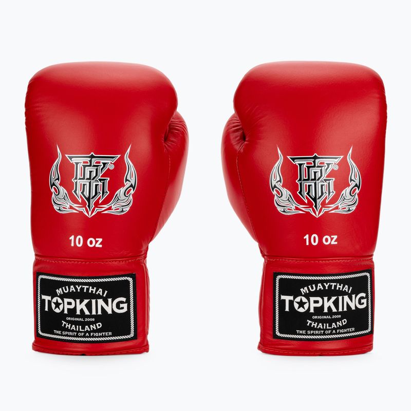 Boxerské rukavice Top King Muay Thai Pro červené