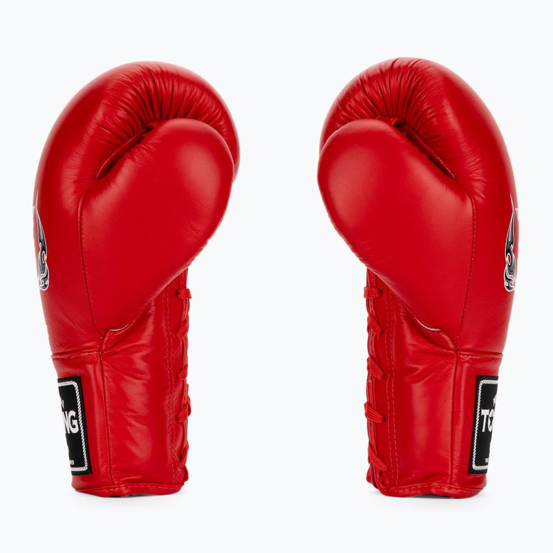 Boxerské rukavice Top King Muay Thai Pro červené 3