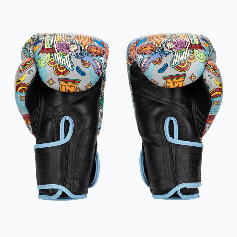 Boxerské rukavice Top King Boxing Culture black/blue 2