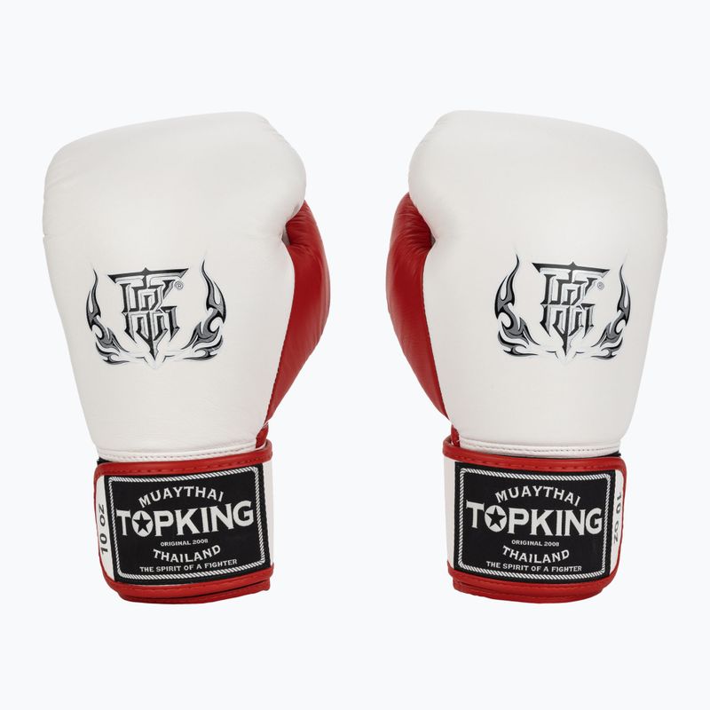 Boxerské rukavice Top King Boxing Reborn white/red