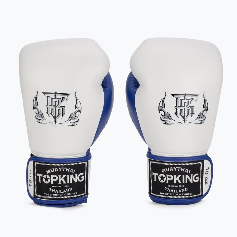 Boxerské rukavice Top King Boxing Reborn white/blue