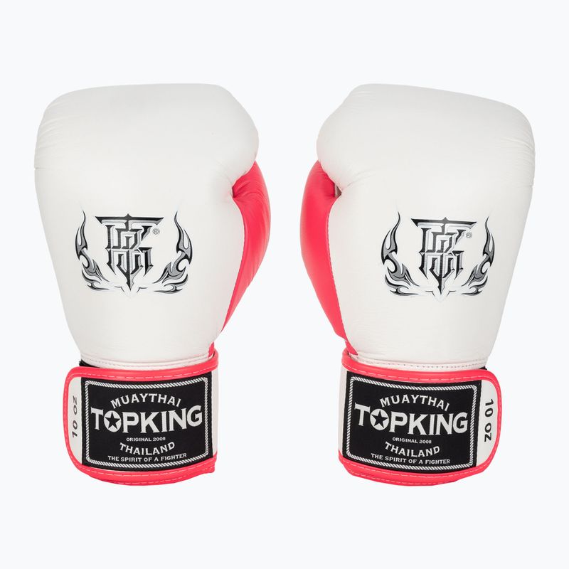 Boxerské rukavice Top King Boxing Reborn white/pink