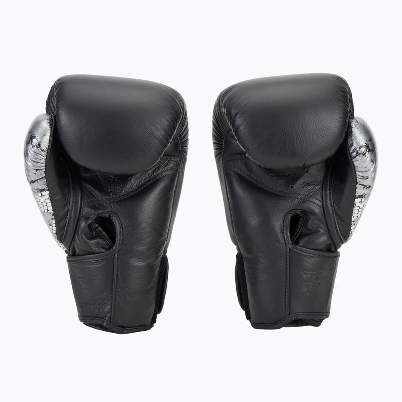 Boxerské rukavice Top King Muay Thai Power Snake black/silver 3