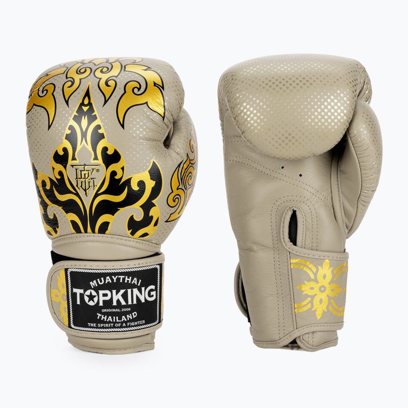 Boxerské rukavice Top King Boxing Kanok beige