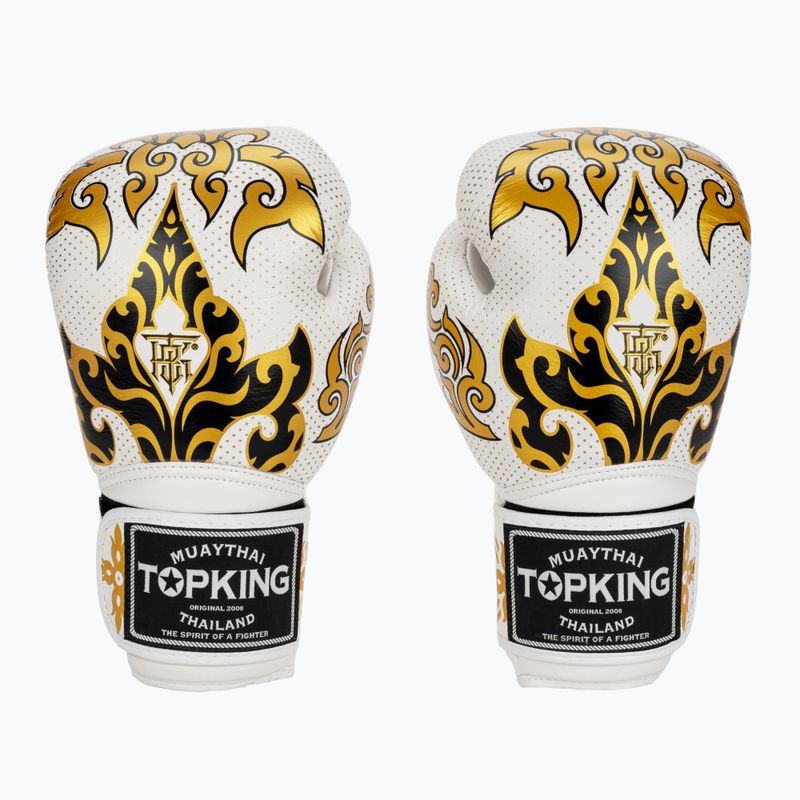 Boxerské rukavice Top King Boxing Kanok white