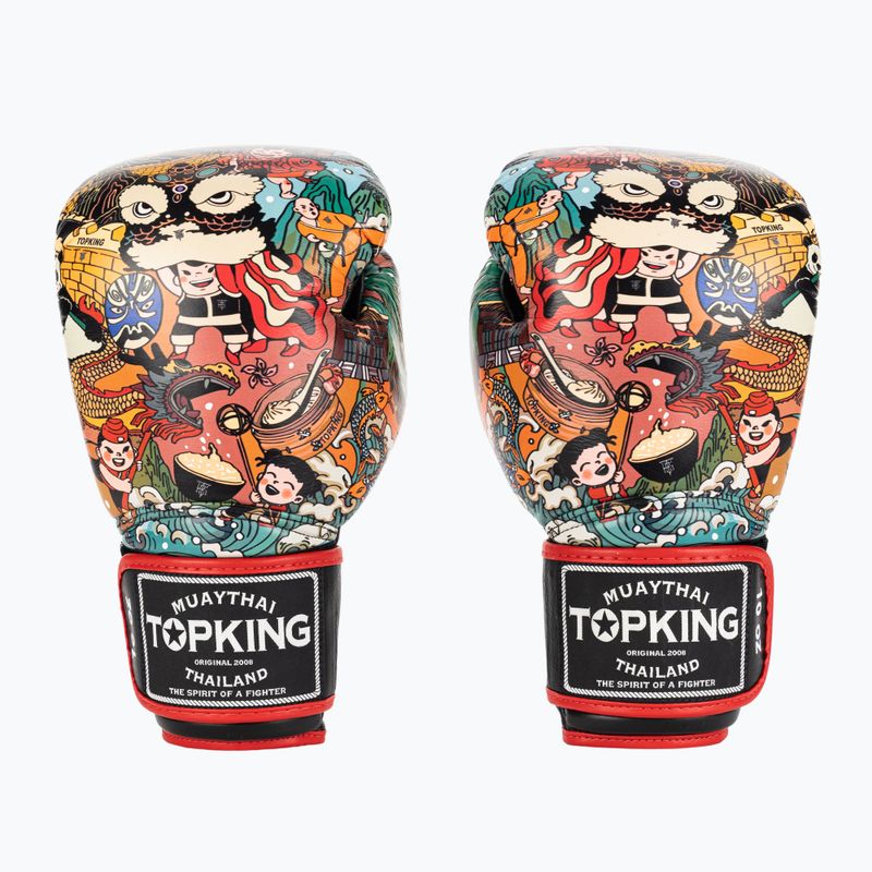 Boxerské rukavice Top King Boxing Culture black/red TKBGCT-2C2
