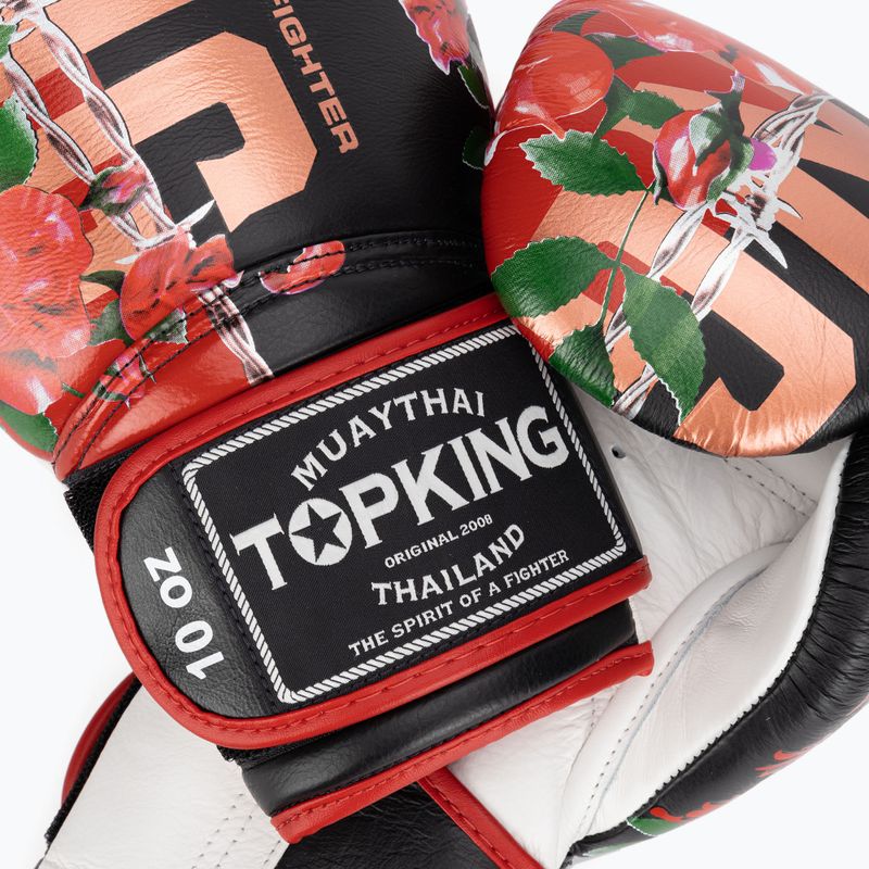Boxerské rukavice Top King Boxing Rose white/black 4