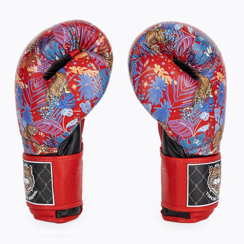 Boxerské rukavice Top King Boxing Wild Tiger black/red 3