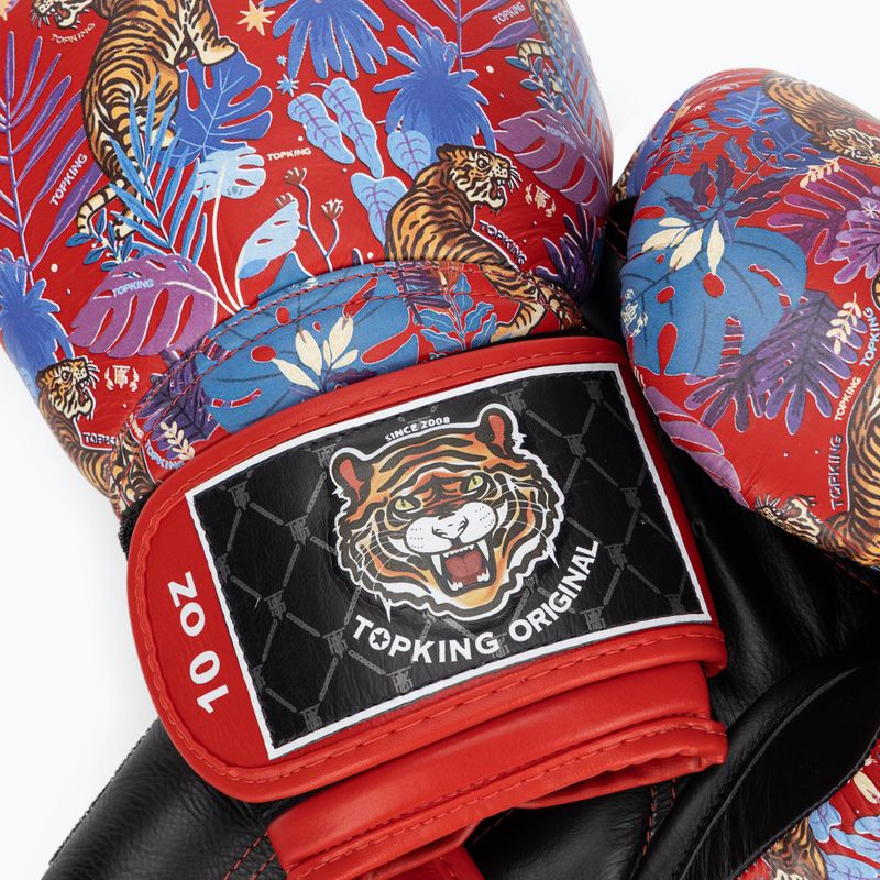Boxerské rukavice Top King Boxing Wild Tiger black/red 4