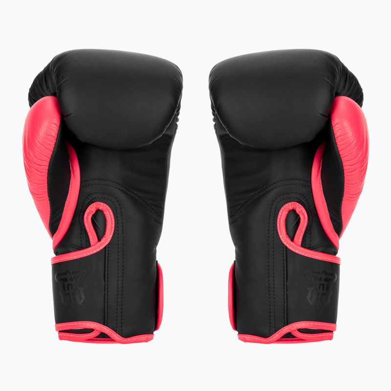 Boxerské rukavice Top King Reborn Boxing Semi Leather black/pink 2