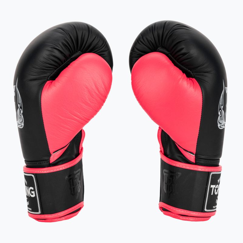 Boxerské rukavice Top King Reborn Boxing Semi Leather black/pink 3