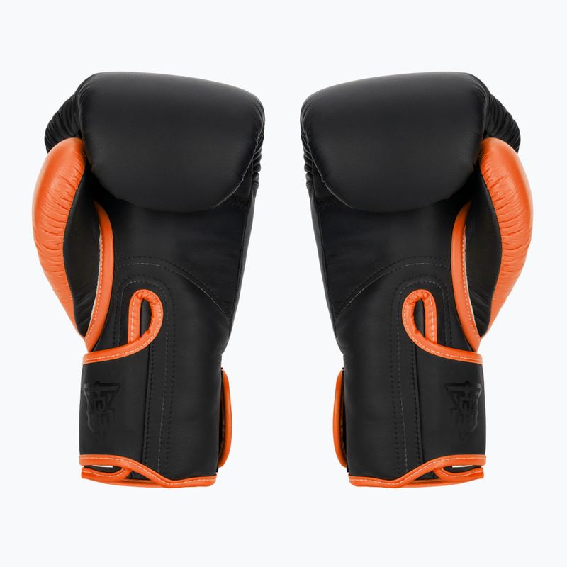 Boxerské rukavice Top King Reborn Boxing Semi Leather black/orange 2