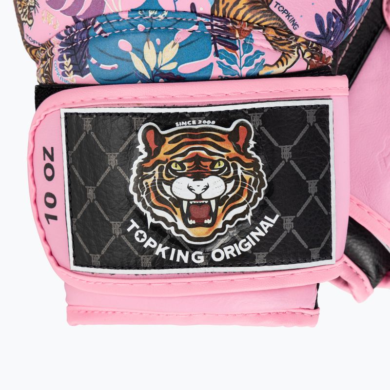 Boxerské rukavice Top King Boxing Wild Tiger black/pink 4