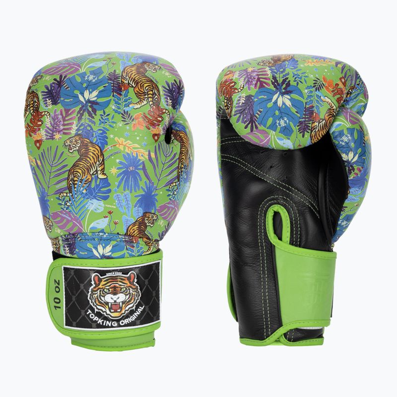 Boxerské rukavice Top King Boxing Wild Tiger black/green