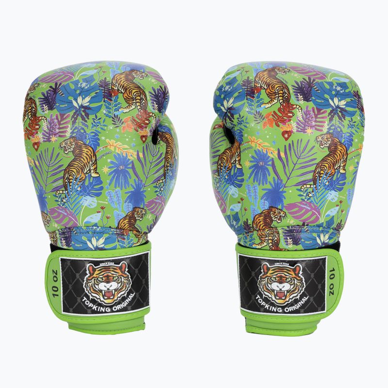 Boxerské rukavice Top King Boxing Wild Tiger black/green