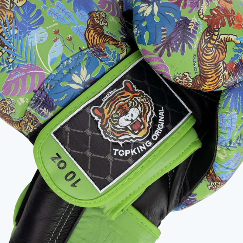 Boxerské rukavice Top King Boxing Wild Tiger black/green 4