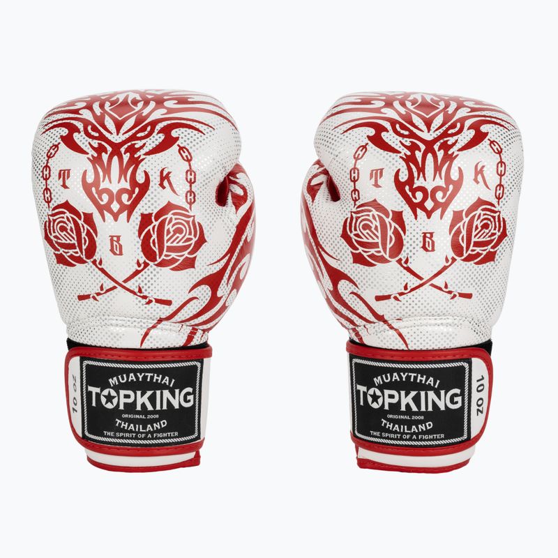 Boxerské rukavice Top King Boxing Dragon red/white