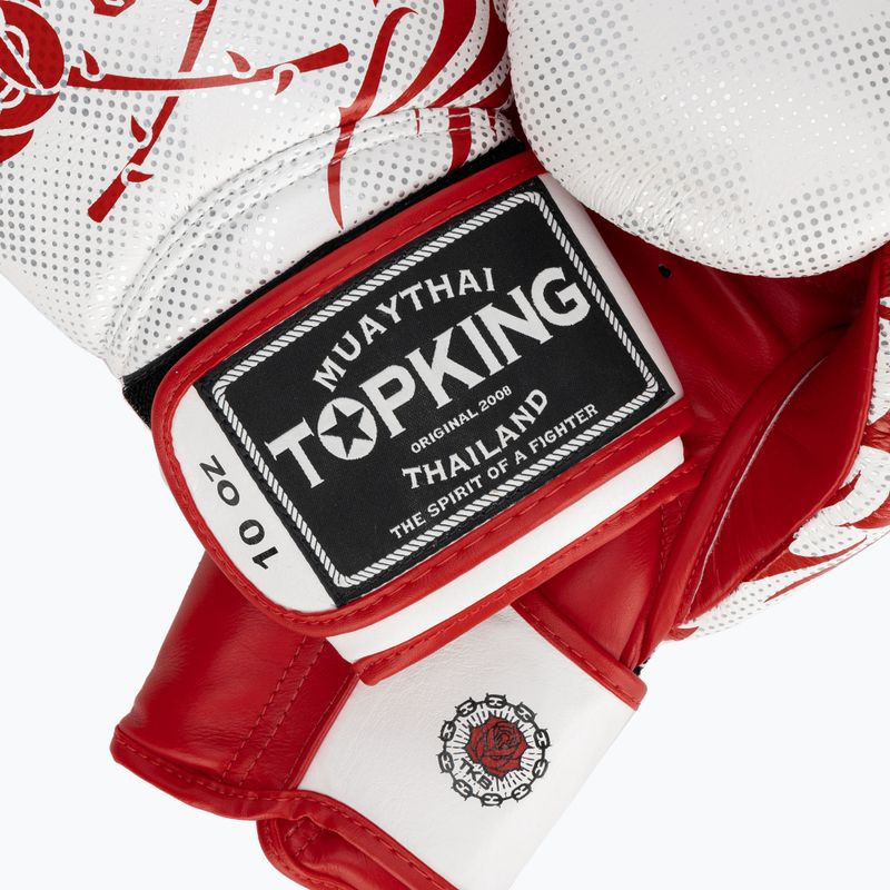 Boxerské rukavice Top King Boxing Dragon red/white 4