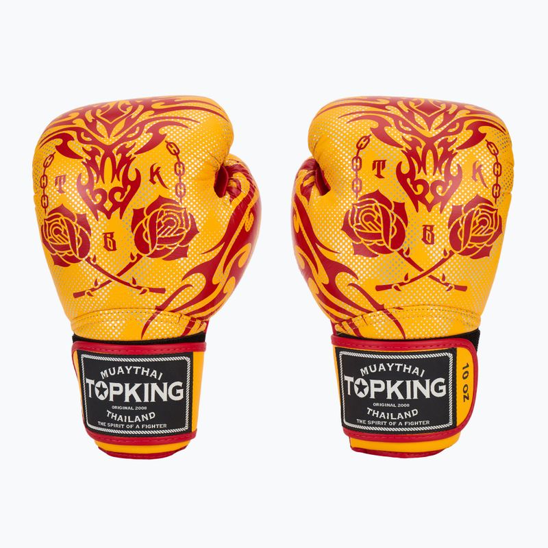 Boxerské rukavice Top King Boxing Dragon yellow 2