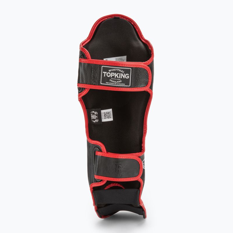 Chrániče holennej kosti a chodidla Top King Shin Guards Blend black/red 4