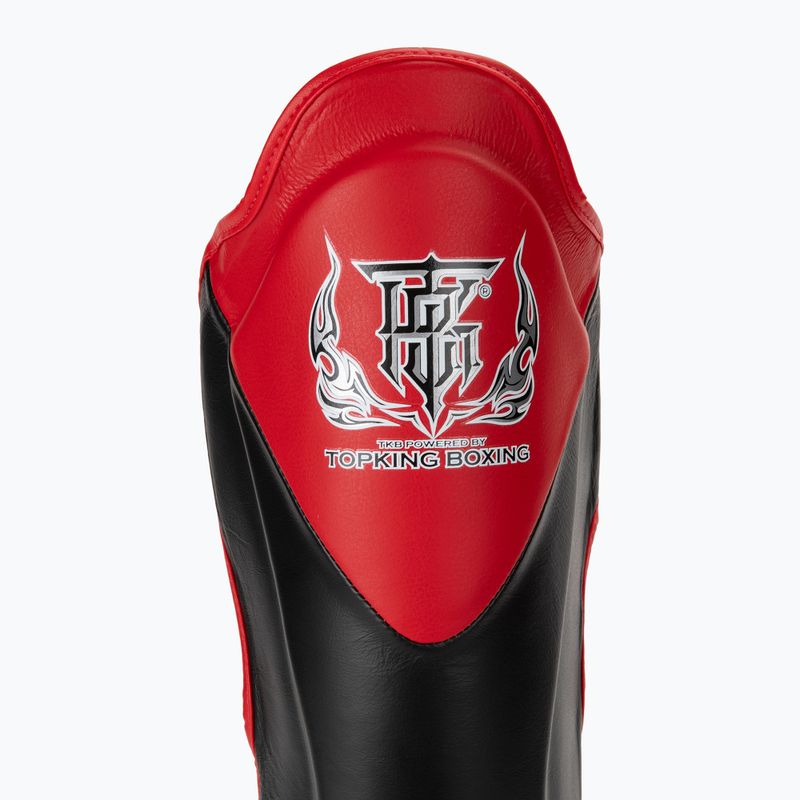 Chrániče holennej kosti a chodidla Top King Shin Guards Blend black/red 5