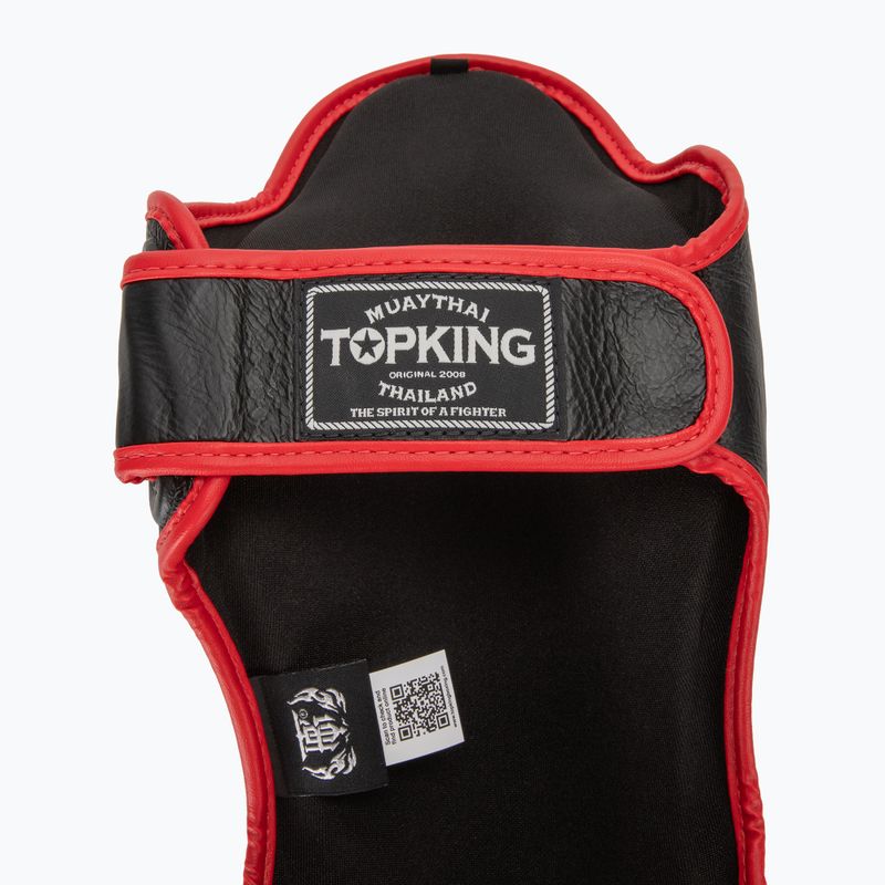 Chrániče holennej kosti a chodidla Top King Shin Guards Blend black/red 6
