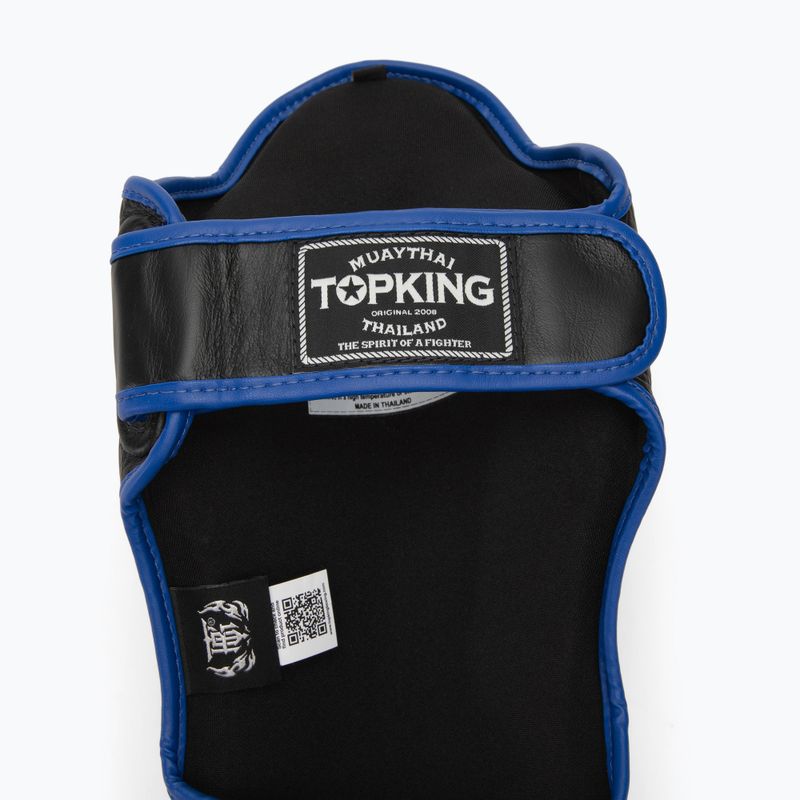 Chrániče holennej kosti a chodidla Top King Shin Guards Blend black/blue 4