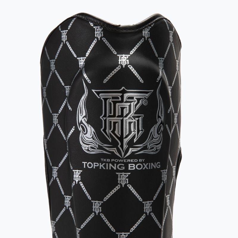 Chrániče holennej kosti a chodidla Top King Chain Semi Leather black/silver 3