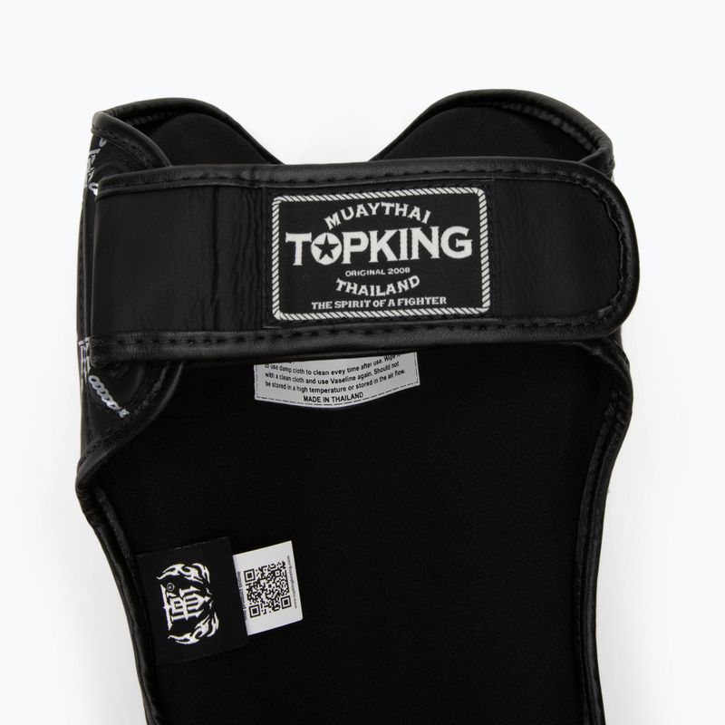 Chrániče holennej kosti a chodidla Top King Chain Semi Leather black/silver 4