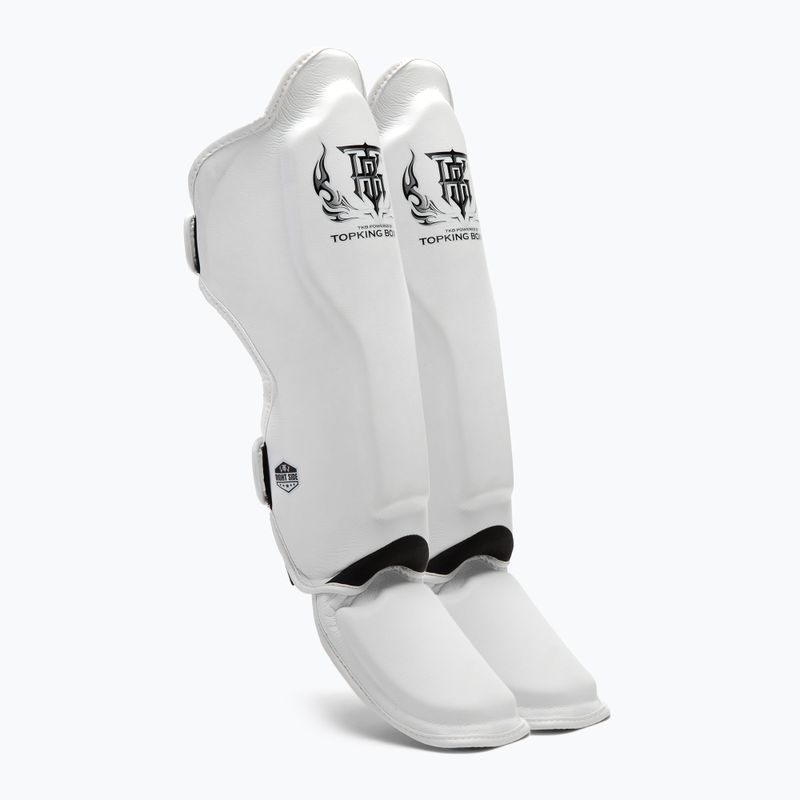 Chrániče holennej kosti a chodidla Top King Pro Semi Leather white
