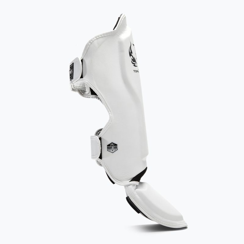 Chrániče holennej kosti a chodidla Top King Pro Semi Leather white 2