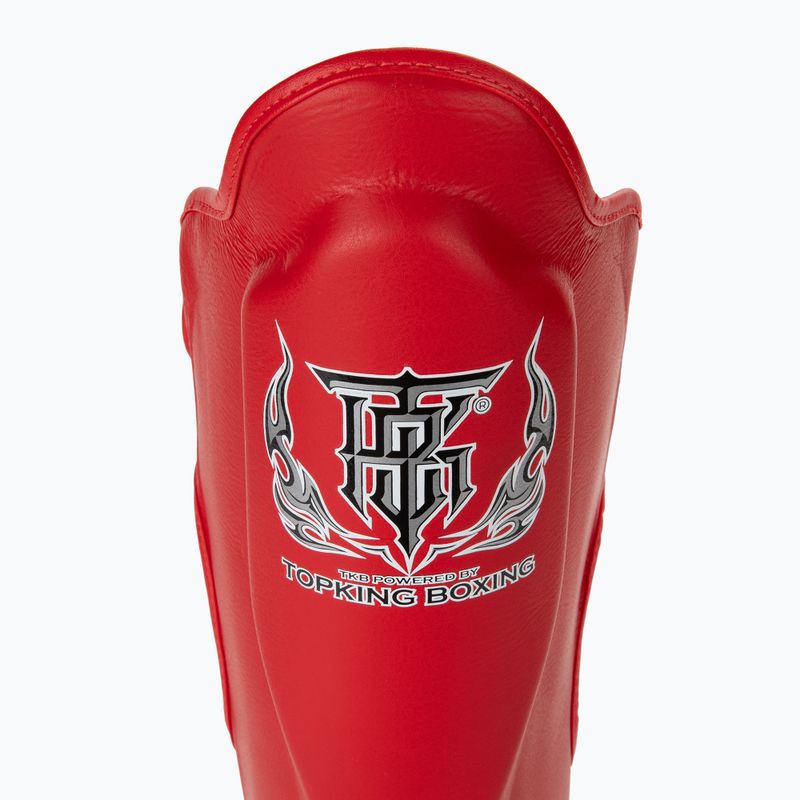 Chrániče holennej kosti a chodidla Top King Pro Semi Leather red 5