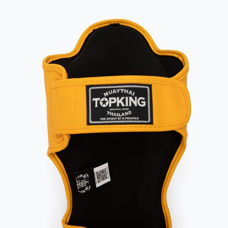 Chrániče holennej kosti a chodidla Top King Pro Semi Leather yellow 4
